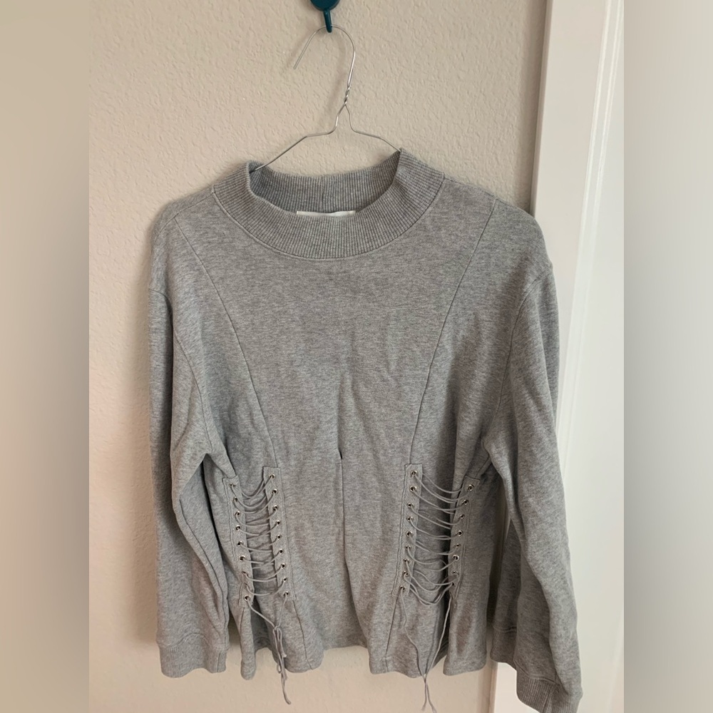 Pixie market corset sweatshirt